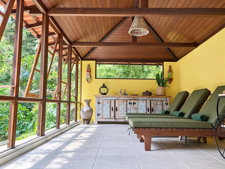 Casa con cascada en Petrópolis