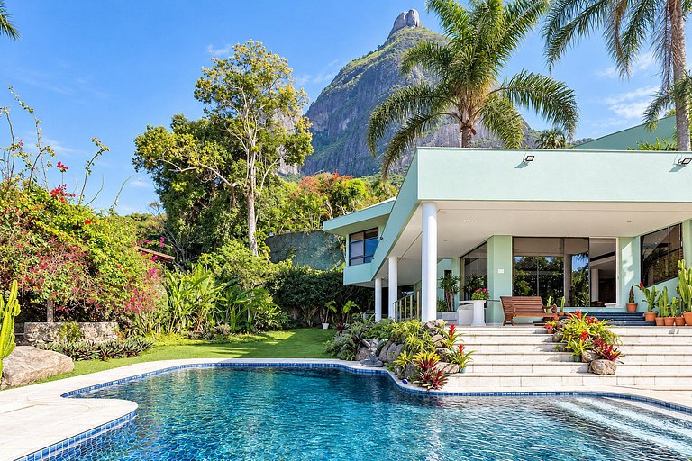 Villa con vista mare a São Conrado