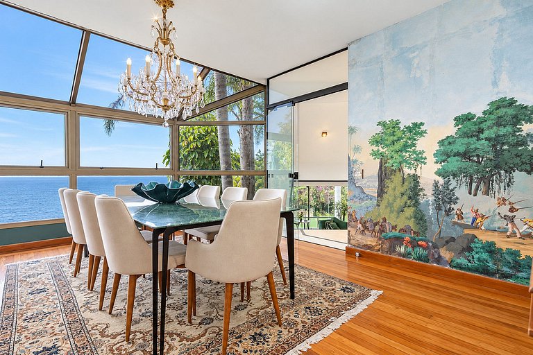 Villa con vista mare a São Conrado