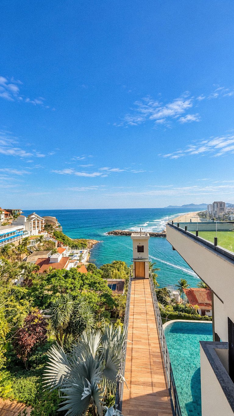 Mansão no Joá com vista mar e piscina infinita - Joa023
