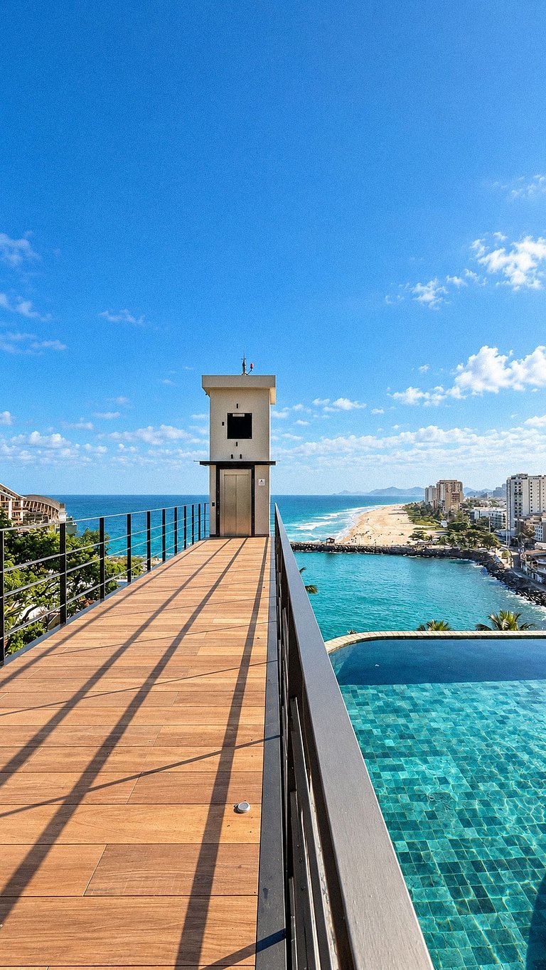 Ocean-view villa with infinity pool in Joá - Joa023