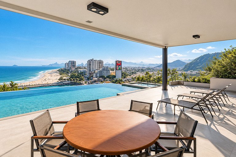 Mansão no Joá com vista mar e piscina infinita - Joa023