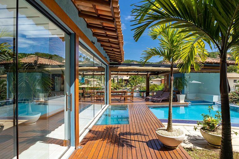 Fantástica casa com piscina em Geribá - Buz018
